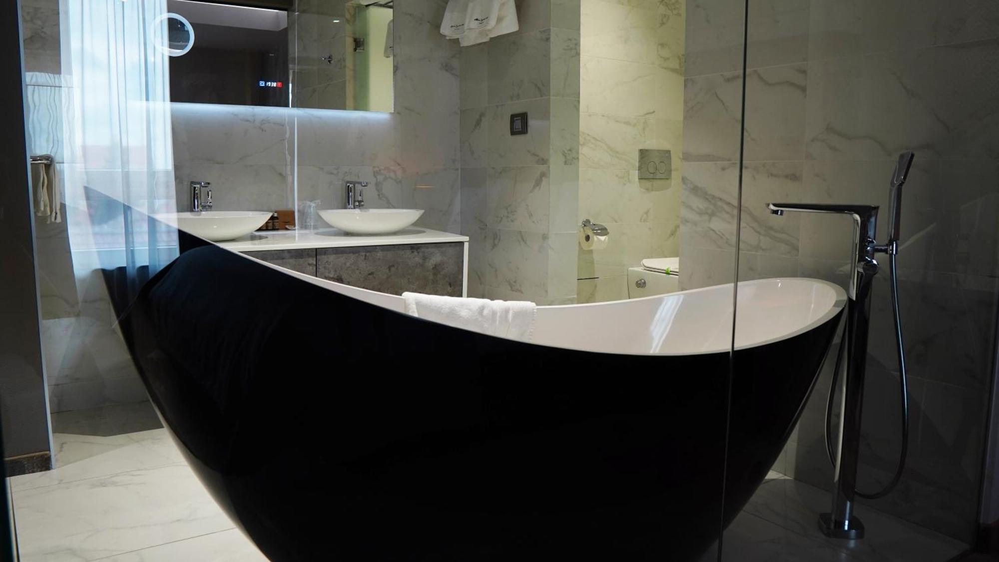 Aniroc Signature Hotel Arad Exterior photo A freestanding bathtub